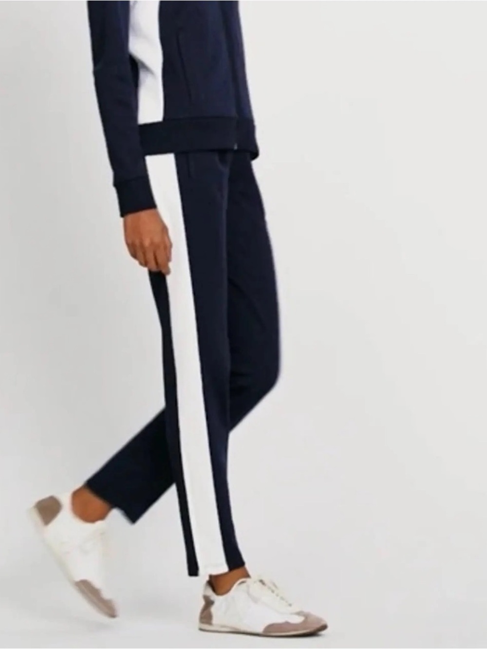 Tory Sport Set - Navy and White Zip-Front Track Jacket & Pants - Picture 2 of 11